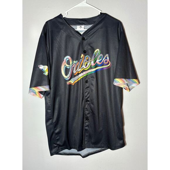 Baltimore Orioles MLB Jersey Pride Night 2025 Black Unisex Sz XL - Picture 1 of 9
